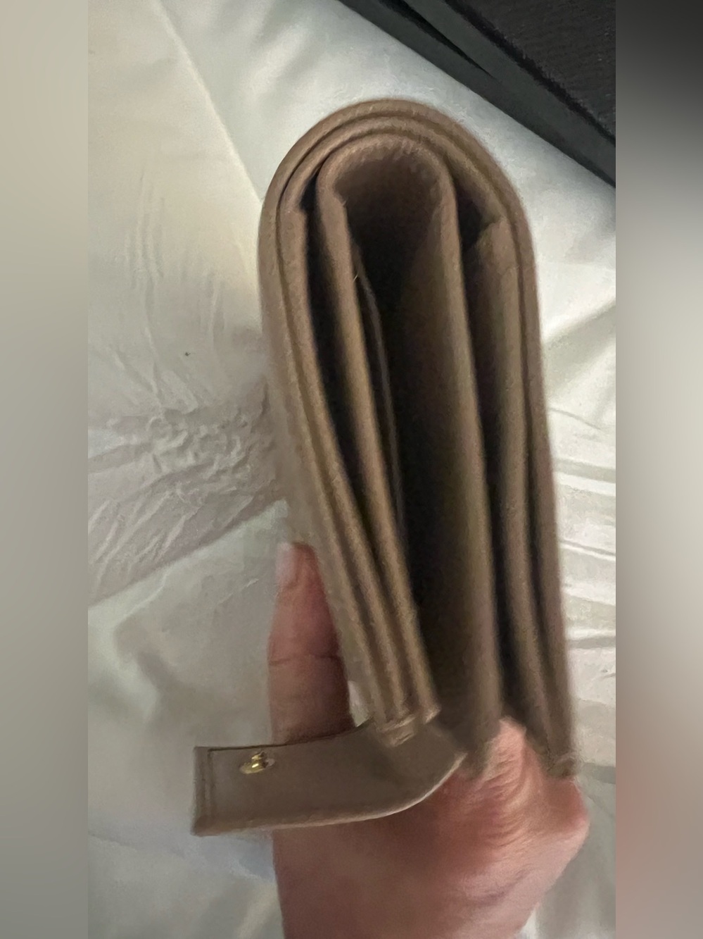 Prada Saffiano Leather Wallet - Beige - Picture 7 of 12
